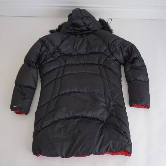 Vintage Y2K Nike Black Puffer Duck Down Feather Insulated Jacket Xl (16-18) - Picture 16 of 16